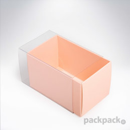Krabička na makrónky pastel pink 90x55x55