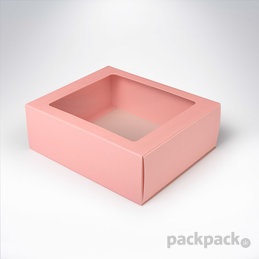 Krabička s okienkom 161x135x55 Pastel Pink