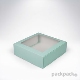 Krabička s okienkom 209x208x65 Pastel Mint