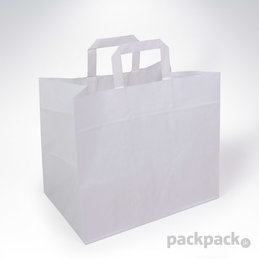 Papierová taška na menu 450x170x480 biela